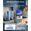 image:imageVEVOR Commercial Ice Maker Machine 120 lbs24H Ice Production 33 lbs Storage Bin 45 Cubes per Cycle Stainless Steel Under Counter amp Freestanding Ice Maker with LED Display for Home Bar Restaurant90lbs24HDual Water Inlet