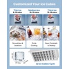 image:imageVEVOR Commercial Ice Maker Machine 120 lbs24H Ice Production 33 lbs Storage Bin 45 Cubes per Cycle Stainless Steel Under Counter amp Freestanding Ice Maker with LED Display for Home Bar Restaurant80lbs24H