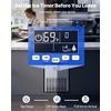 image:imageVEVOR Commercial Ice Maker Machine 120 lbs24H Ice Production 33 lbs Storage Bin 45 Cubes per Cycle Stainless Steel Under Counter amp Freestanding Ice Maker with LED Display for Home Bar Restaurant130lbs24HMoonShaped Ice