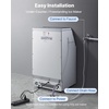 image:imageVEVOR Commercial Ice Maker Machine 120 lbs24H Ice Production 33 lbs Storage Bin 45 Cubes per Cycle Stainless Steel Under Counter amp Freestanding Ice Maker with LED Display for Home Bar Restaurant130lbs24HMoonShaped Ice
