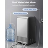 image:imageVEVOR Commercial Ice Maker Machine 120 lbs24H Ice Production 33 lbs Storage Bin 45 Cubes per Cycle Stainless Steel Under Counter amp Freestanding Ice Maker with LED Display for Home Bar Restaurant120lbs24HDual Water Inlet