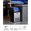 image:imageVEVOR Commercial Ice Maker Machine 120 lbs24H Ice Production 33 lbs Storage Bin 45 Cubes per Cycle Stainless Steel Under Counter amp Freestanding Ice Maker with LED Display for Home Bar Restaurant120lbs24HDual Water Inlet