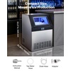 image:imageVEVOR Commercial Ice Maker Machine 120 lbs24H Ice Production 33 lbs Storage Bin 45 Cubes per Cycle Stainless Steel Under Counter amp Freestanding Ice Maker with LED Display for Home Bar Restaurant265Lbs24H