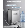 image:imageVEVOR Commercial Ice Maker Machine 120 lbs24H Ice Production 33 lbs Storage Bin 45 Cubes per Cycle Stainless Steel Under Counter amp Freestanding Ice Maker with LED Display for Home Bar Restaurant90lbs24HDual Water Inlet