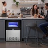 image:imageVEVOR Commercial Ice Maker Machine 120 lbs24H Ice Production 33 lbs Storage Bin 45 Cubes per Cycle Stainless Steel Under Counter amp Freestanding Ice Maker with LED Display for Home Bar Restaurant265Lbs24H