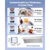 image:imageVEVOR Commercial Ice Maker Machine 120 lbs24H Ice Production 33 lbs Storage Bin 45 Cubes per Cycle Stainless Steel Under Counter amp Freestanding Ice Maker with LED Display for Home Bar Restaurant265Lbs24H