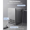 image:imageVEVOR Commercial Ice Maker Machine 120 lbs24H Ice Production 33 lbs Storage Bin 45 Cubes per Cycle Stainless Steel Under Counter amp Freestanding Ice Maker with LED Display for Home Bar Restaurant200lbs24H