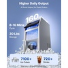 image:imageVEVOR Commercial Ice Maker Machine 120 lbs24H Ice Production 33 lbs Storage Bin 45 Cubes per Cycle Stainless Steel Under Counter amp Freestanding Ice Maker with LED Display for Home Bar Restaurant160lbs24H