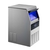 image:imageVEVOR Commercial Ice Maker Machine 120 lbs24H Ice Production 33 lbs Storage Bin 45 Cubes per Cycle Stainless Steel Under Counter amp Freestanding Ice Maker with LED Display for Home Bar Restaurant150Lbs24HDual Water Inlet