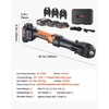 image:imageVEVOR Press Tool 18V Electric Pipe Crimping Tool for 12 34 1 Copper Pipes 24KN Press Tool Kit Compatible with ProPress  with 3 Press Jaws 2pcs 18V 2AH Battery Fast Charger amp Carrying CaseCompact Size