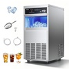 image:imageVEVOR Commercial Ice Maker Machine 120 lbs24H Ice Production 33 lbs Storage Bin 45 Cubes per Cycle Stainless Steel Under Counter amp Freestanding Ice Maker with LED Display for Home Bar Restaurant100lbs24HBullet Ice