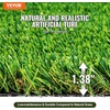 image:imageVEVOR Artificial Grass 10 x 3 ft Fake Grass Turf Rug 06 in Pile Height Realistic Synthetic Lawn Carpet Roll Mat Easy Clean Drainage Holes for Patio Garden Balcony Outdoor Indoor Decor Green6 x 10 Rectangular