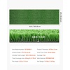 image:imageVEVOR Artificial Grass 10 x 3 ft Fake Grass Turf Rug 06 in Pile Height Realistic Synthetic Lawn Carpet Roll Mat Easy Clean Drainage Holes for Patio Garden Balcony Outdoor Indoor Decor Green3 x 10 FT