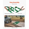 image:imageVEVOR Drag Harrow 48 x 20 in TowBehind Driveway Grader with Adjustable Width amp 50lbs Load Capacity Heavy Duty Lawn Leveling Rake Galvanized Steel Gravel Driveway Drag Fits ATVs UTVs Tractors4 FT Green