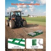 image:imageVEVOR Drag Harrow 48 x 20 in TowBehind Driveway Grader with Adjustable Width amp 50lbs Load Capacity Heavy Duty Lawn Leveling Rake Galvanized Steel Gravel Driveway Drag Fits ATVs UTVs Tractors4 FT Green