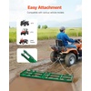 image:imageVEVOR Drag Harrow 48 x 20 in TowBehind Driveway Grader with Adjustable Width amp 50lbs Load Capacity Heavy Duty Lawn Leveling Rake Galvanized Steel Gravel Driveway Drag Fits ATVs UTVs Tractors6 FT Green