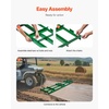 image:imageVEVOR Drag Harrow 48 x 20 in TowBehind Driveway Grader with Adjustable Width amp 50lbs Load Capacity Heavy Duty Lawn Leveling Rake Galvanized Steel Gravel Driveway Drag Fits ATVs UTVs Tractors8 FT Green