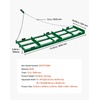 image:imageVEVOR Drag Harrow 48 x 20 in TowBehind Driveway Grader with Adjustable Width amp 50lbs Load Capacity Heavy Duty Lawn Leveling Rake Galvanized Steel Gravel Driveway Drag Fits ATVs UTVs Tractors6 FT Green