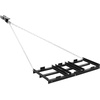 image:imageVEVOR Drag Harrow 48 x 20 in TowBehind Driveway Grader with Adjustable Width amp 50lbs Load Capacity Heavy Duty Lawn Leveling Rake Galvanized Steel Gravel Driveway Drag Fits ATVs UTVs Tractors4 FT Black