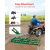 image:imageVEVOR Drag Harrow 48 x 20 in TowBehind Driveway Grader with Adjustable Width amp 50lbs Load Capacity Heavy Duty Lawn Leveling Rake Galvanized Steel Gravel Driveway Drag Fits ATVs UTVs Tractors4 FT Green