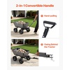 image:imageVEVOR Garden Dump Cart 1200 lbs Poly Dump Cart 7 Cu Ft Garden Carts Dumps Wagon with 2in1 Convertible Handle 90 QuickDumps Mechanism 180 Swivel Wheels Yard Wagon for Plants Soil Crops