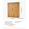 image:imageVEVOR Outdoor Storage Shed 4941 x 6398 Wood Garden Tool Shed with Lockable Doors amp Sloped Roof Waterproof Outside Storage Cabinet with Shelves amp Floor Included for Backyard Patio Lawn Brown50Lx 17Wx 64H  Standard