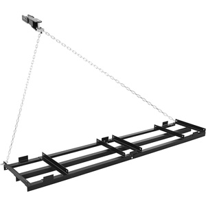 image:imageVEVOR Drag Harrow 48 x 20 in TowBehind Driveway Grader with Adjustable Width amp 50lbs Load Capacity Heavy Duty Lawn Leveling Rake Galvanized Steel Gravel Driveway Drag Fits ATVs UTVs Tractors8 FT Black