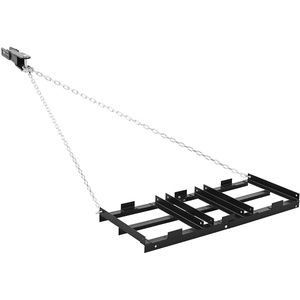 image:imageVEVOR Drag Harrow 48 x 20 in TowBehind Driveway Grader with Adjustable Width amp 50lbs Load Capacity Heavy Duty Lawn Leveling Rake Galvanized Steel Gravel Driveway Drag Fits ATVs UTVs Tractors4 FT Black