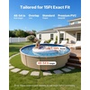 image:imageVEVOR 24ft Round Above Ground Pool Liner Overlap Pool Liners Standard Gauge Vinyl 48to54inch Wall Height Designed for Steel Sided AboveGround Swimming PoolsRound