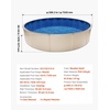image:imageVEVOR 24ft Round Above Ground Pool Liner Overlap Pool Liners Standard Gauge Vinyl 48to54inch Wall Height Designed for Steel Sided AboveGround Swimming PoolsRound
