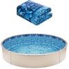 image:imageVEVOR 24ft Round Above Ground Pool Liner Overlap Pool Liners Standard Gauge Vinyl 48to54inch Wall Height Designed for Steel Sided AboveGround Swimming PoolsRound