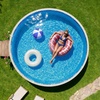 image:imageVEVOR 24ft Round Above Ground Pool Liner Overlap Pool Liners Standard Gauge Vinyl 48to54inch Wall Height Designed for Steel Sided AboveGround Swimming PoolsRound