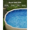 image:imageVEVOR 24ft Round Above Ground Pool Liner Overlap Pool Liners Standard Gauge Vinyl 48to54inch Wall Height Designed for Steel Sided AboveGround Swimming PoolsOval