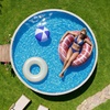 image:imageVEVOR 24ft Round Above Ground Pool Liner Overlap Pool Liners Standard Gauge Vinyl 48to54inch Wall Height Designed for Steel Sided AboveGround Swimming PoolsRound