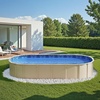 image:imageVEVOR 24ft Round Above Ground Pool Liner Overlap Pool Liners Standard Gauge Vinyl 48to54inch Wall Height Designed for Steel Sided AboveGround Swimming PoolsOval
