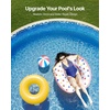 image:imageVEVOR 24ft Round Above Ground Pool Liner Overlap Pool Liners Standard Gauge Vinyl 48to54inch Wall Height Designed for Steel Sided AboveGround Swimming PoolsRound