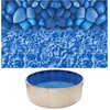 image:imageVEVOR 24ft Round Above Ground Pool Liner Overlap Pool Liners Standard Gauge Vinyl 48to54inch Wall Height Designed for Steel Sided AboveGround Swimming PoolsRound