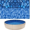 image:imageVEVOR 24ft Round Above Ground Pool Liner Overlap Pool Liners Standard Gauge Vinyl 48to54inch Wall Height Designed for Steel Sided AboveGround Swimming PoolsRound