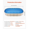 image:imageVEVOR 24ft Round Above Ground Pool Liner Overlap Pool Liners Standard Gauge Vinyl 48to54inch Wall Height Designed for Steel Sided AboveGround Swimming PoolsOval