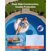 image:imageVEVOR 24ft Round Above Ground Pool Liner Overlap Pool Liners Standard Gauge Vinyl 48to54inch Wall Height Designed for Steel Sided AboveGround Swimming PoolsRound
