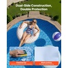 image:imageVEVOR 24ft Round Above Ground Pool Liner Overlap Pool Liners Standard Gauge Vinyl 48to54inch Wall Height Designed for Steel Sided AboveGround Swimming PoolsRound