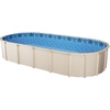 image:imageVEVOR 24ft Round Above Ground Pool Liner Overlap Pool Liners Standard Gauge Vinyl 48to54inch Wall Height Designed for Steel Sided AboveGround Swimming PoolsOval