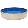 image:imageVEVOR 24ft Round Above Ground Pool Liner Overlap Pool Liners Standard Gauge Vinyl 48to54inch Wall Height Designed for Steel Sided AboveGround Swimming PoolsRound