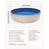 image:imageVEVOR 24ft Round Above Ground Pool Liner Overlap Pool Liners Standard Gauge Vinyl 48to54inch Wall Height Designed for Steel Sided AboveGround Swimming PoolsRound