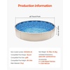 image:imageVEVOR 24ft Round Above Ground Pool Liner Overlap Pool Liners Standard Gauge Vinyl 48to54inch Wall Height Designed for Steel Sided AboveGround Swimming PoolsRound