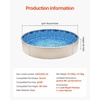 image:imageVEVOR 24ft Round Above Ground Pool Liner Overlap Pool Liners Standard Gauge Vinyl 48to54inch Wall Height Designed for Steel Sided AboveGround Swimming PoolsRound