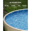 image:imageVEVOR 24ft Round Above Ground Pool Liner Overlap Pool Liners Standard Gauge Vinyl 48to54inch Wall Height Designed for Steel Sided AboveGround Swimming PoolsRound