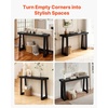 image:imageVEVOR 36 in Console Table Modern Desk Behind The Couch Wooden Rectangle Entrance Desk Narrow Long Sofa Table Accent Stand Ideal for Hallway Bedroom Living Room Foyer Easy Assembly BlackBlack