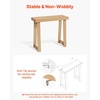 image:imageVEVOR 36 in Console Table Modern Desk Behind The Couch Wooden Rectangle Entrance Desk Narrow Long Sofa Table Accent Stand Ideal for Hallway Bedroom Living Room Foyer Easy Assembly BlackNatural