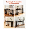 image:imageVEVOR 36 in Console Table Modern Desk Behind The Couch Wooden Rectangle Entrance Desk Narrow Long Sofa Table Accent Stand Ideal for Hallway Bedroom Living Room Foyer Easy Assembly BlackBlack